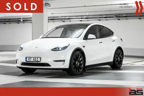 Verkauft: Tesla Model Y Performance in Weiß